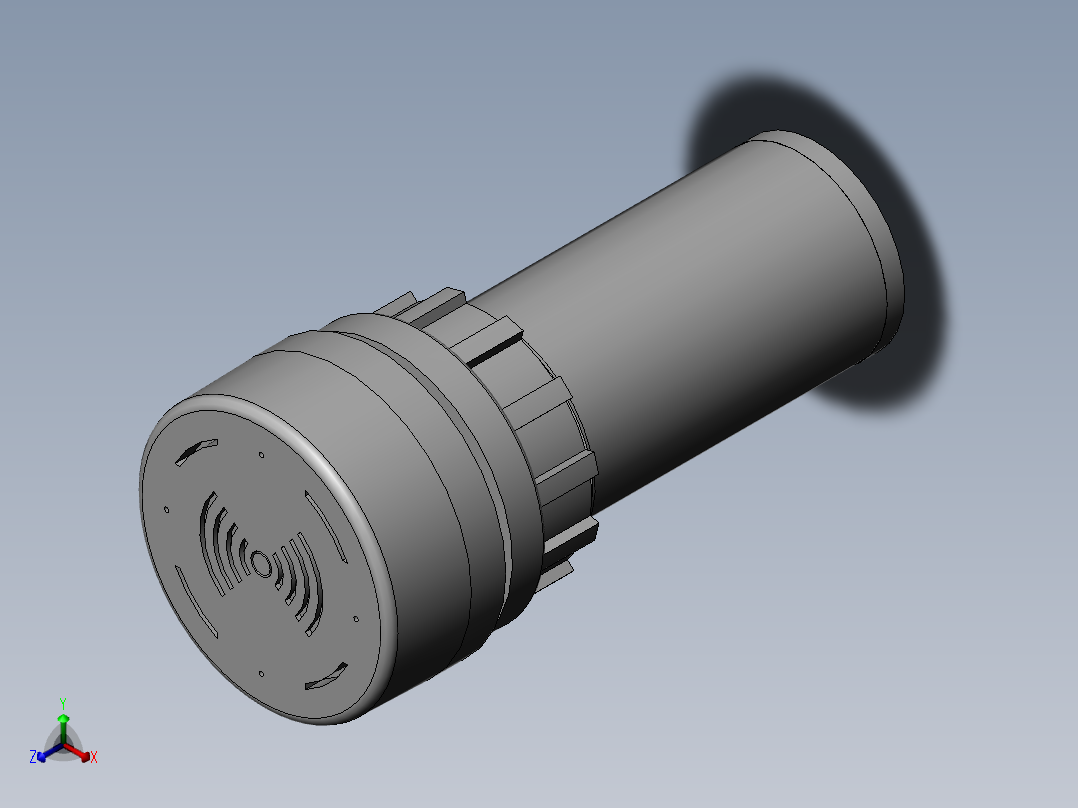蜂鸣器1正等轴测图