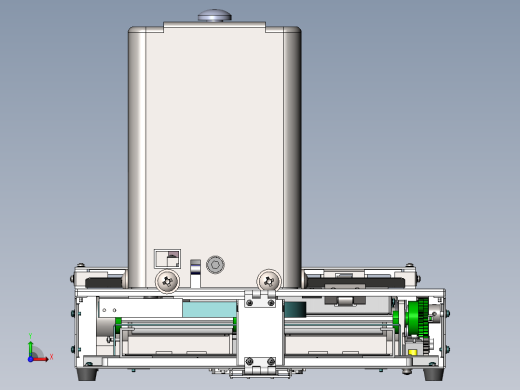 自动盖章机结构设计(含三维SW模型+二维CAD图纸+说明书）前视缩略图