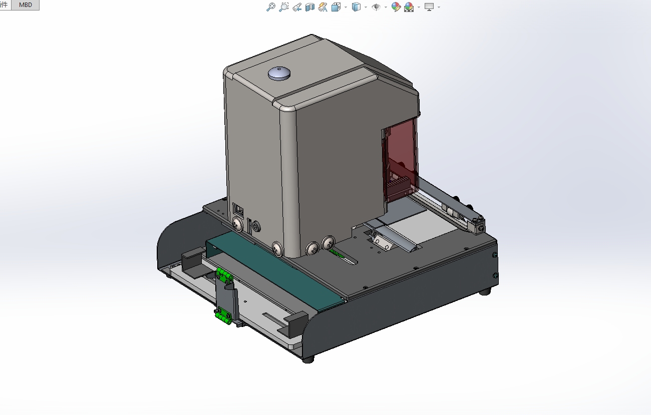 自动盖章机结构设计(含三维SW模型+二维CAD图纸+说明书）