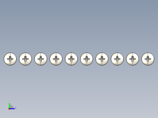 螺丝 M2.5 十字盘头-Screws M2.5 Phillips Pan Head Machine Screws左视缩略图