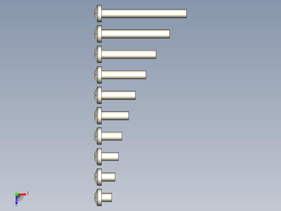 螺丝 M2.5 十字盘头-Screws M2.5 Phillips Pan Head Machine Screws俯视图