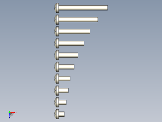 螺丝 M2.5 十字盘头-Screws M2.5 Phillips Pan Head Machine Screws俯视缩略图