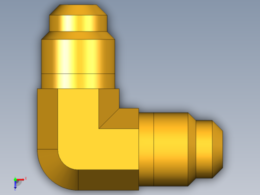 扩口式工业通用硬管接头Union Elbow 155F-4俯视缩略图