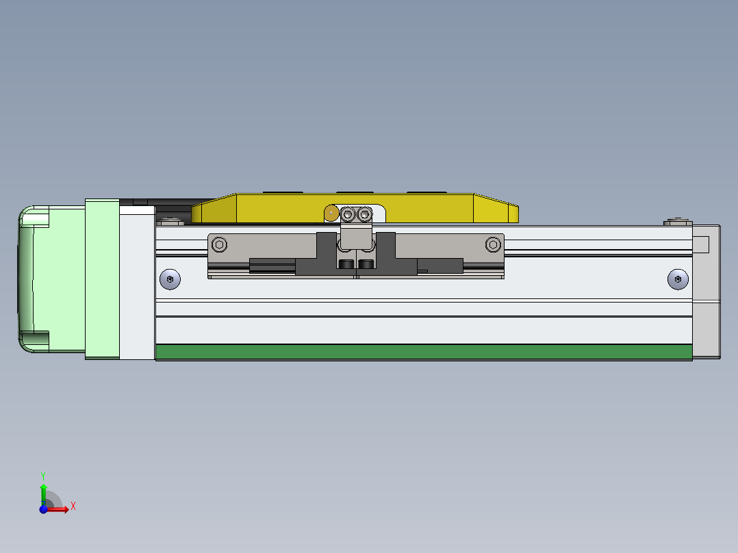 GTH内嵌丝杆全封闭GTH5-BR-57步进前视图