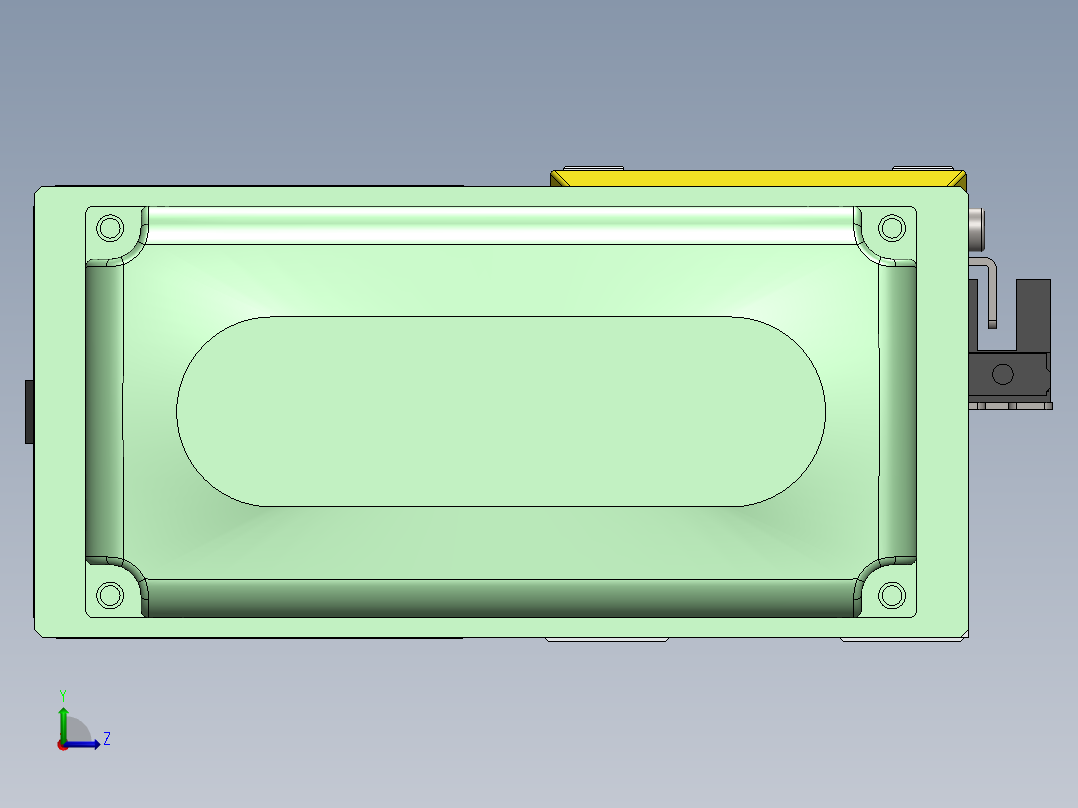 GTH内嵌丝杆全封闭GTH5-BR-57步进左视图
