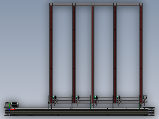 钢管供料机SW三维图==1529668==1500前视缩略图