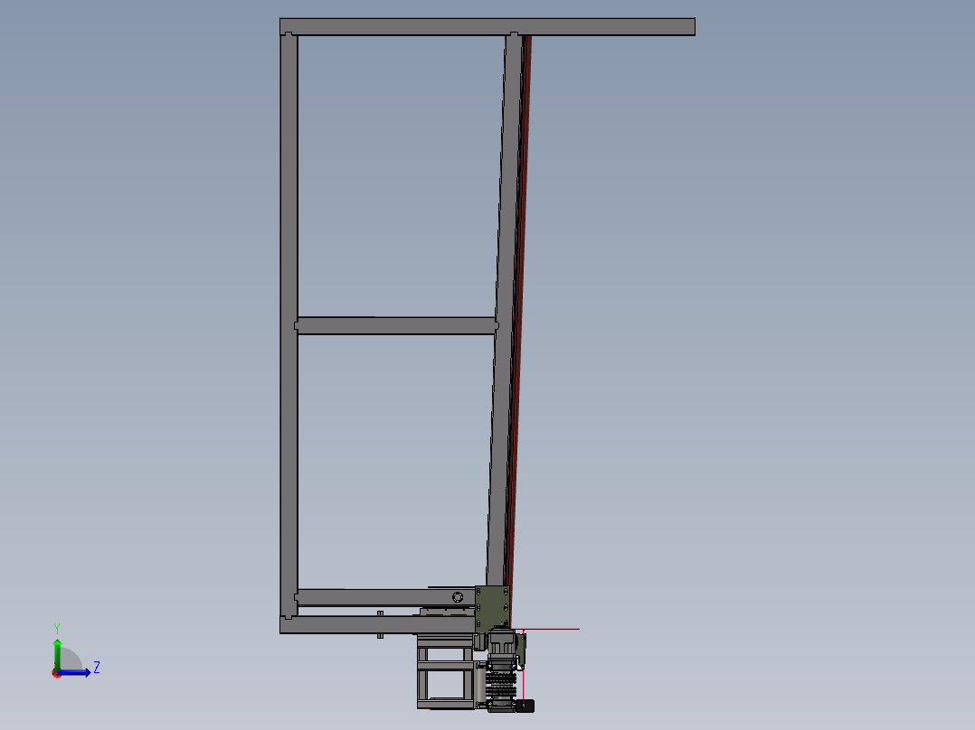 钢管供料机SW三维图==1529668==1500左视图