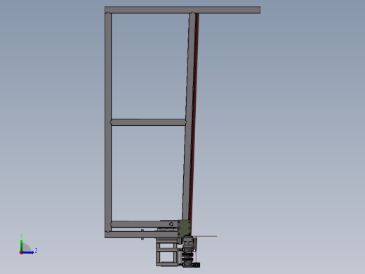 钢管供料机SW三维图==1529668==1500左视缩略图