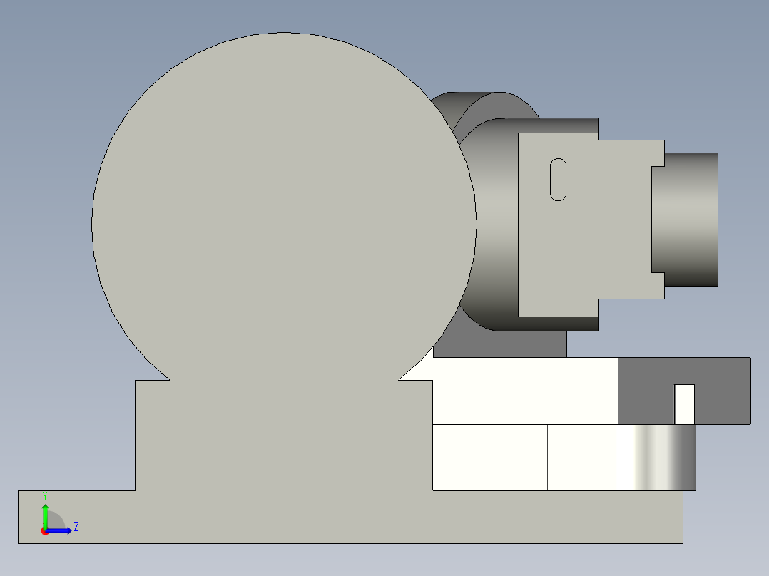 新型钻头刃磨机设计（含ProE三维图仿真动画）左视图