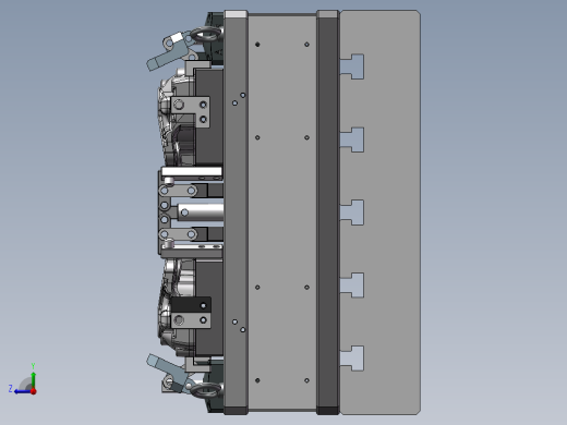 加工中心液压夹具右视缩略图