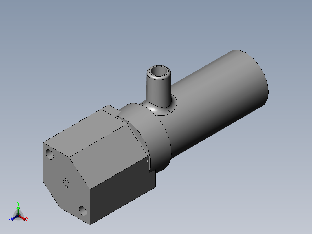 吸尘泵正等轴测图