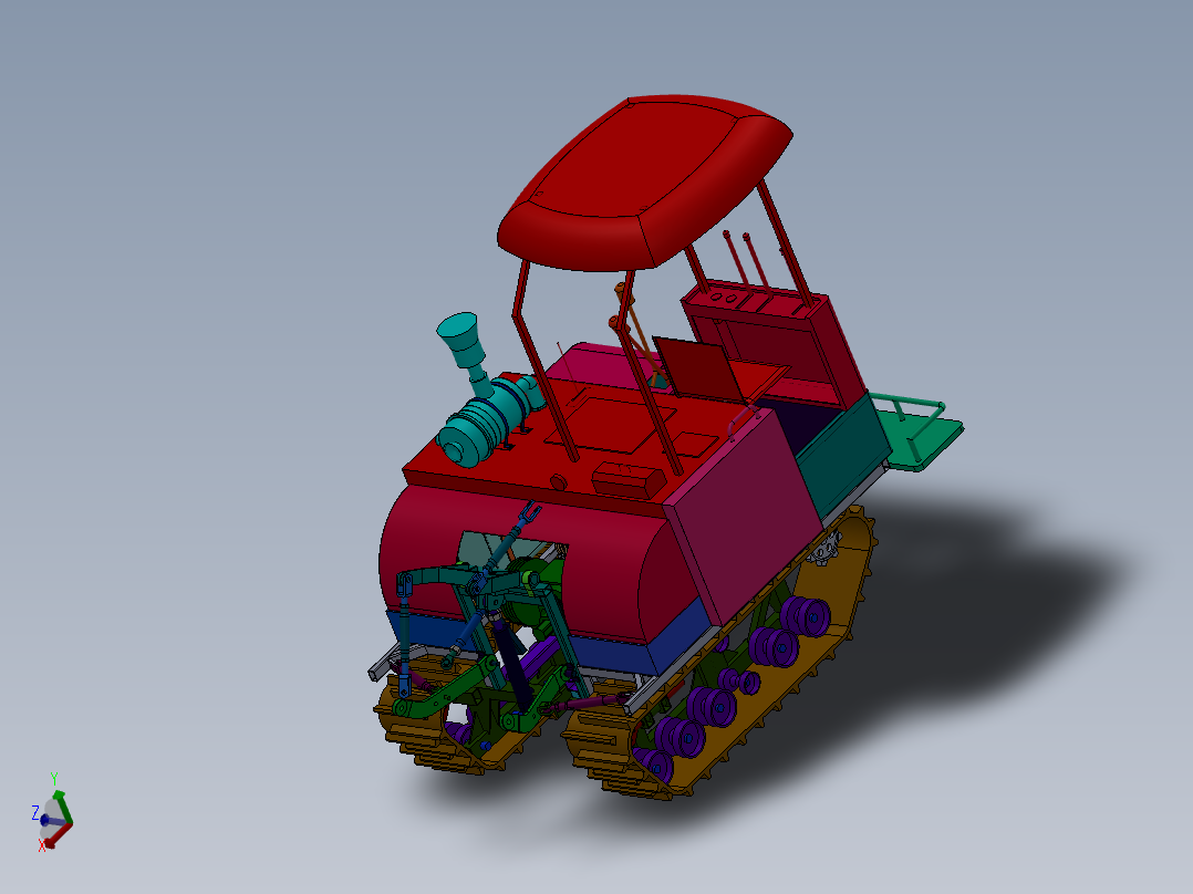 履带式拖拉机（旋耕机）