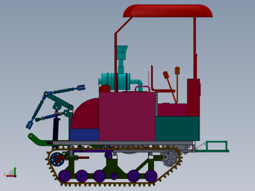 履带式拖拉机（旋耕机）后视缩略图