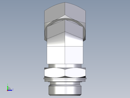 卡套式工业通用硬管接头EO_Adjustable_locknut_45_deg_elbow_VEE28ZLMCF左视缩略图