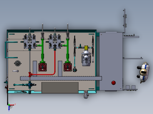 液压动力装置设备俯视缩略图
