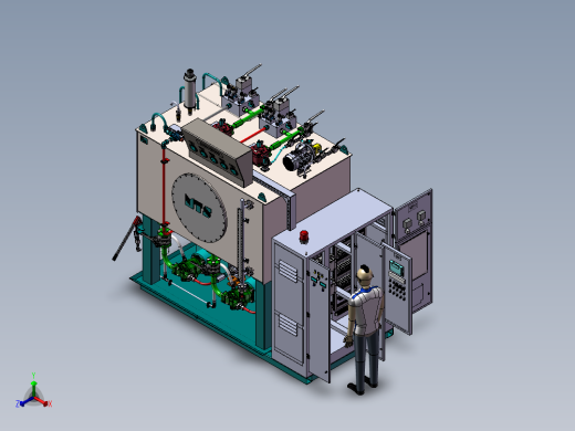 液压动力装置设备正等轴测缩略图