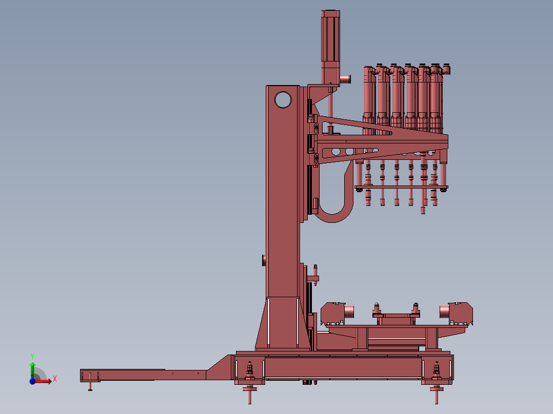 螺丝拧紧工位前视图