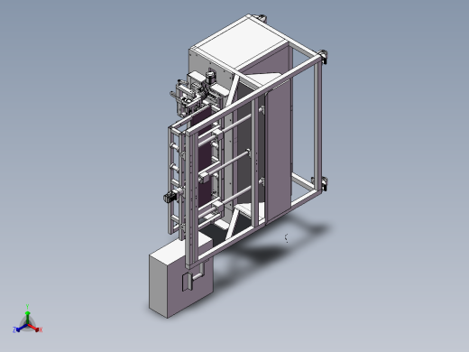 自动钻木机正等轴测缩略图