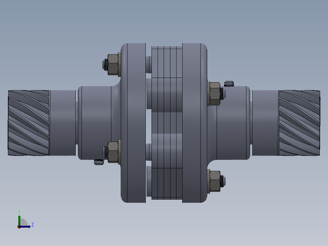 联轴器 (10)左视图