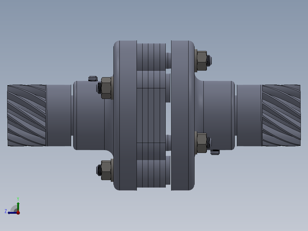 联轴器 (10)右视图