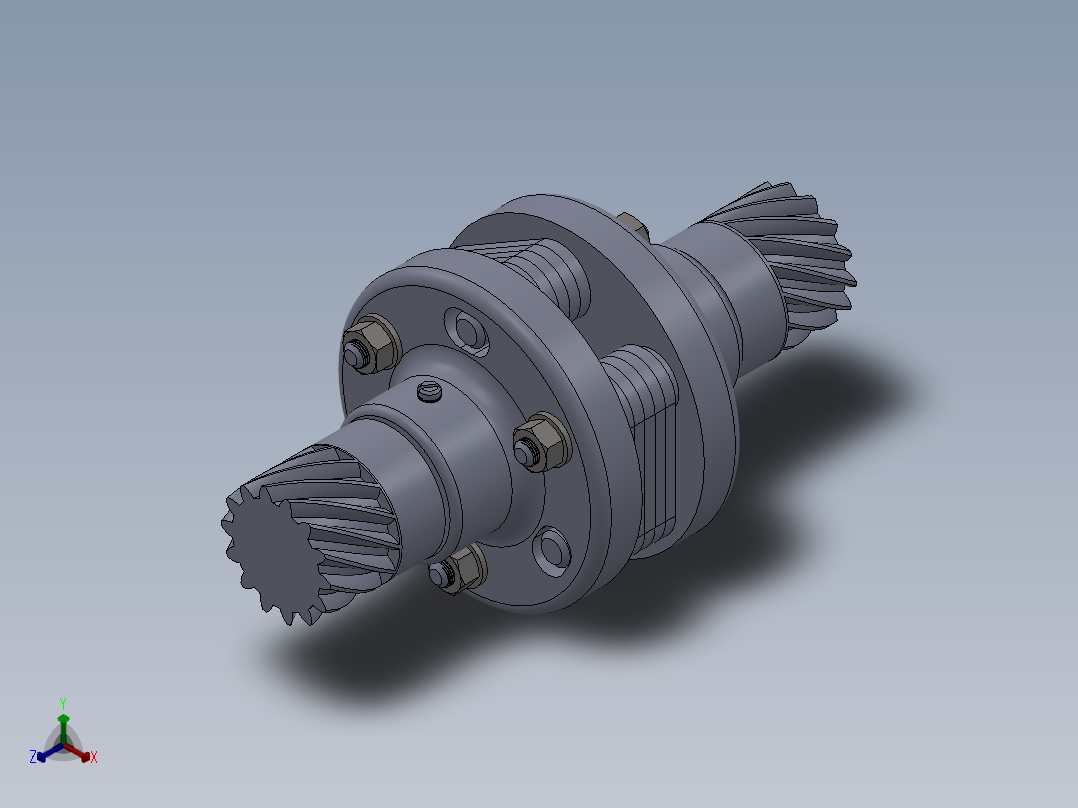 联轴器 (10)正等轴测图