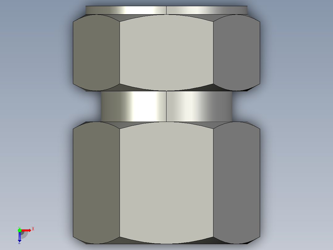 卡套式工业通用硬管接头20_gbu-s俯视图