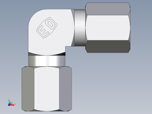 卡套式工业通用硬管接头EO_Union_elbow_W06LCF前视缩略图