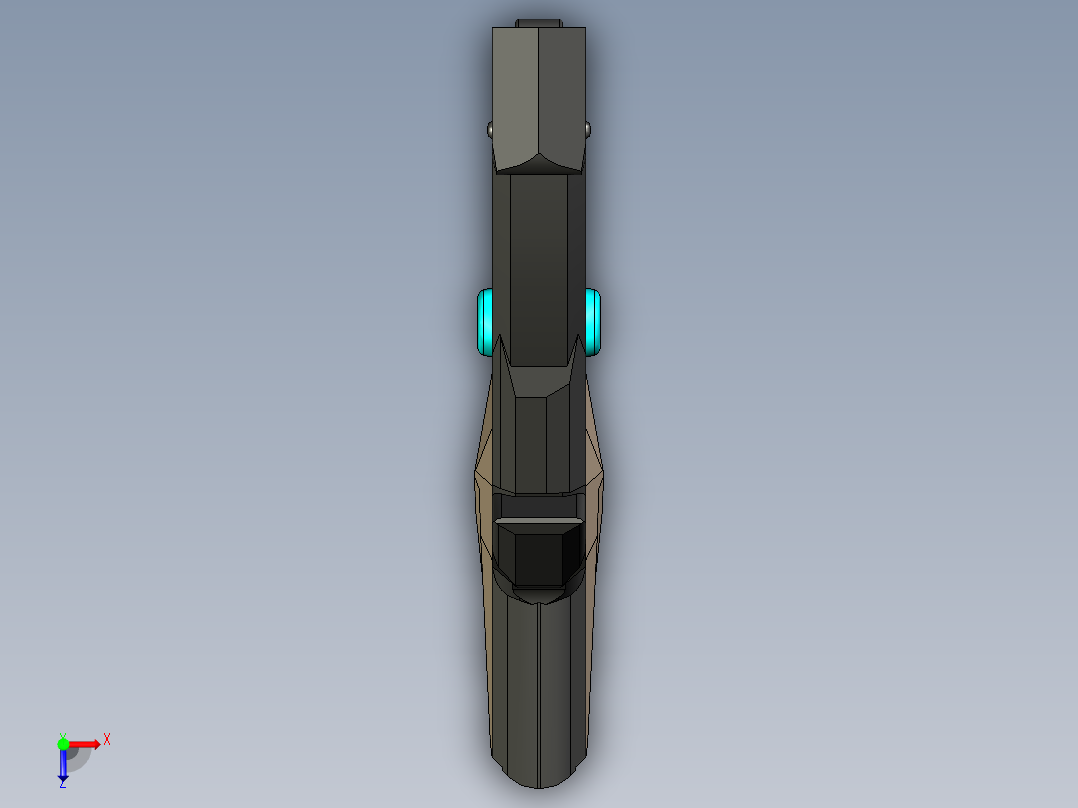 玩具弓箭模型俯视图