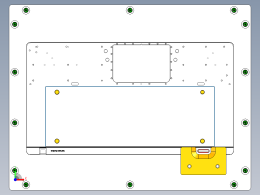 TEA-C笔记本CNC工装夹具三维模型-CNC4-0401前视缩略图
