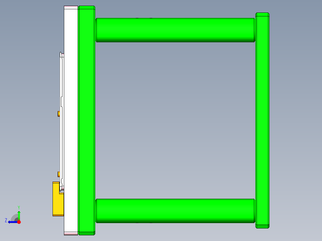 TEA-C笔记本CNC工装夹具三维模型-CNC4-0401右视图