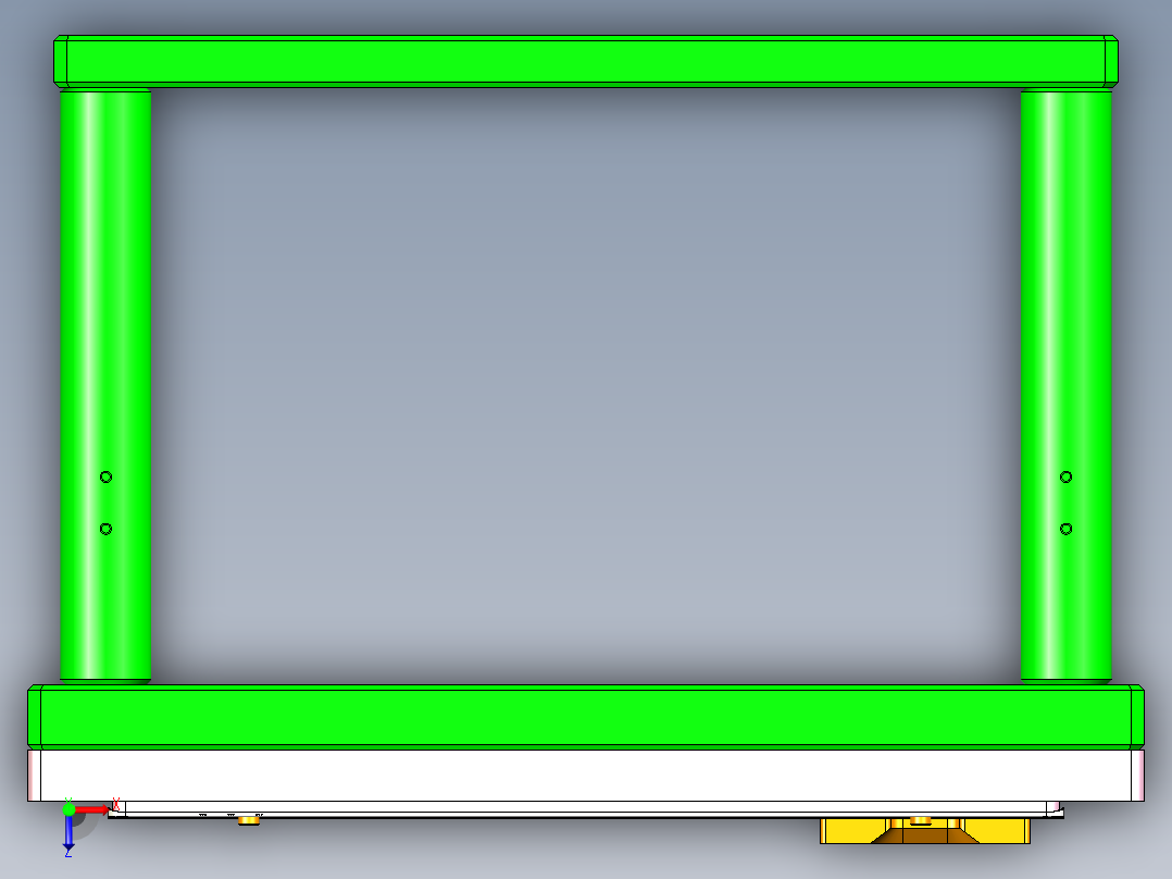 TEA-C笔记本CNC工装夹具三维模型-CNC4-0401俯视图