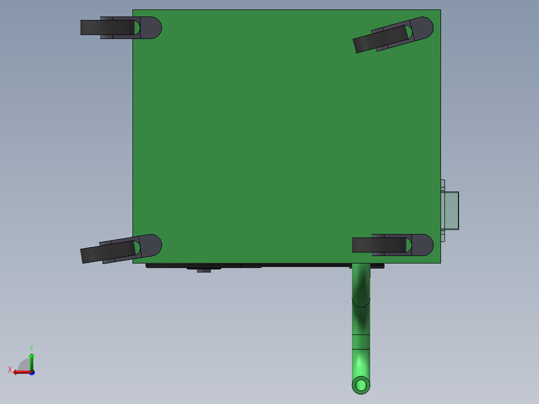 锤片鉰料粉碎机sw18可编辑后视图