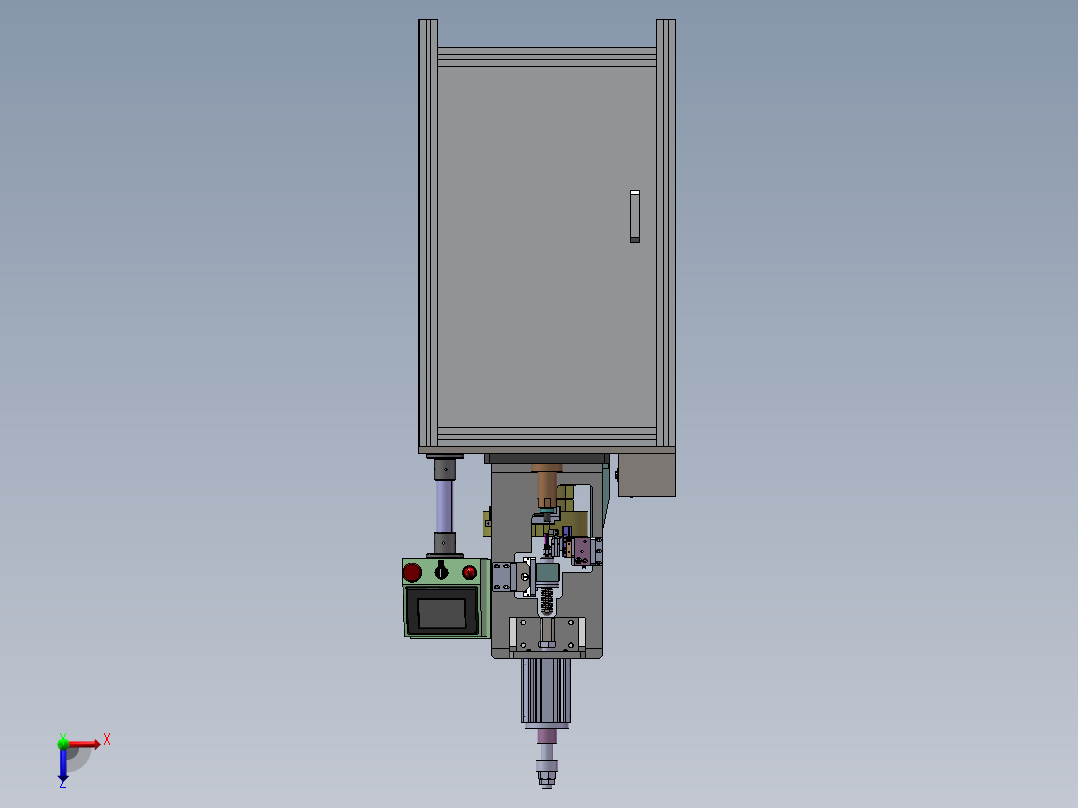 止动杆自动铆接机（sw11可编辑+工程图+bom）俯视图