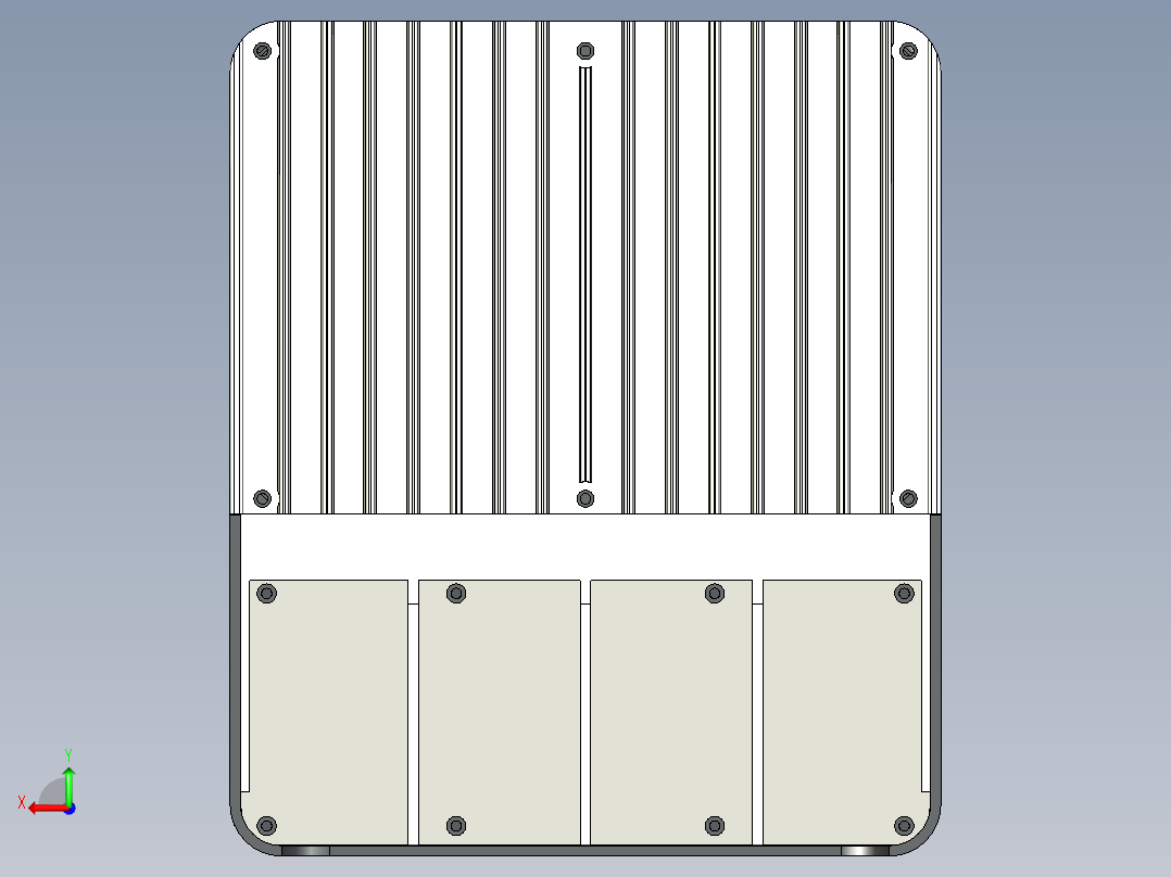 平面固化灯step后视图