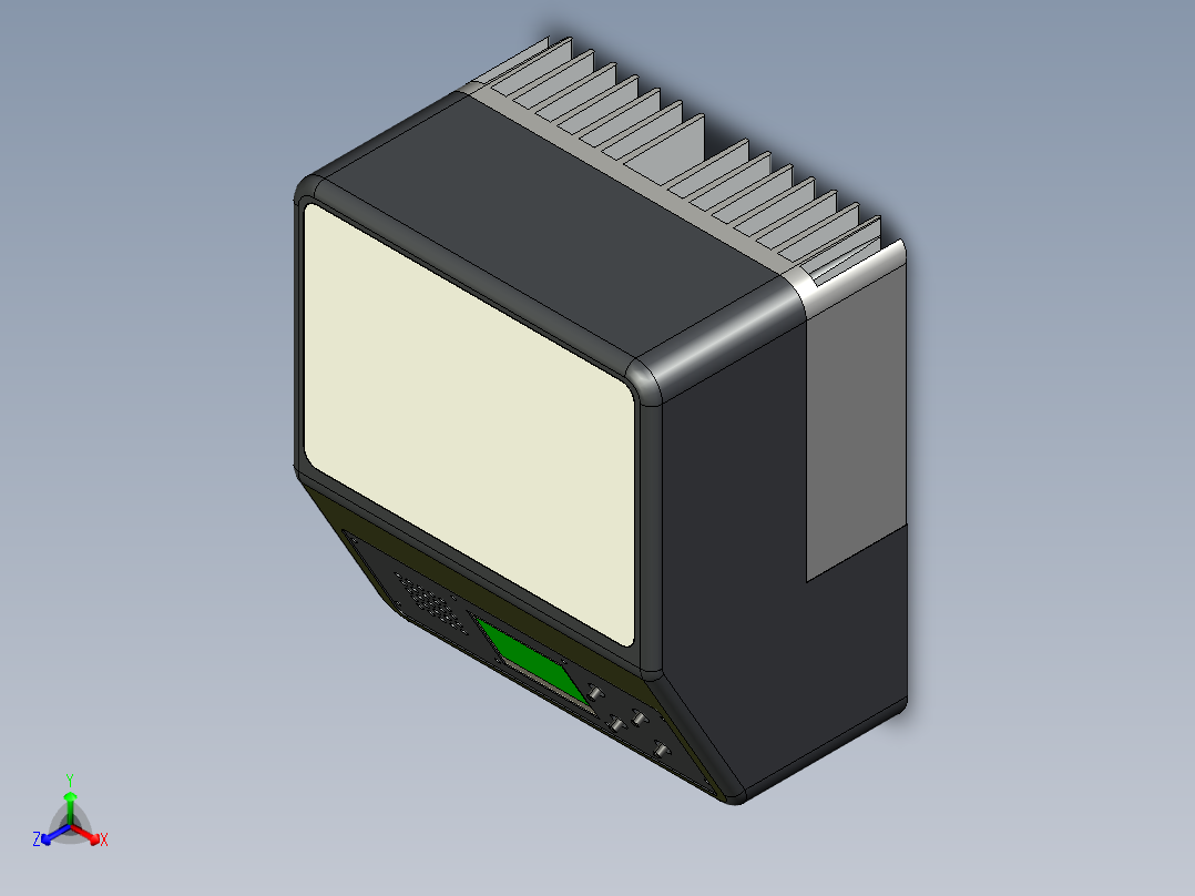 平面固化灯step正等轴测图