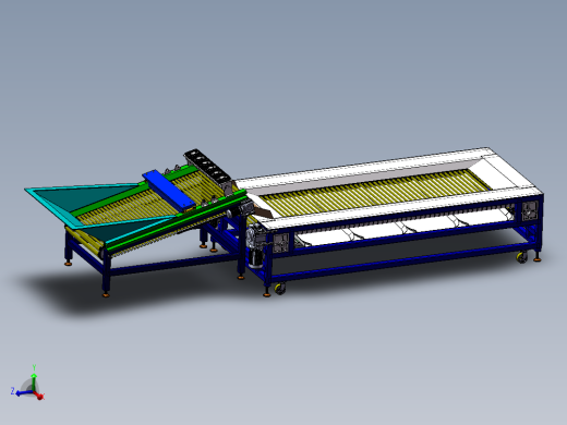 水果分级机（sw18可编辑+cad）主视缩略图