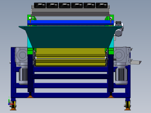 水果分级机（sw18可编辑+cad）前视缩略图