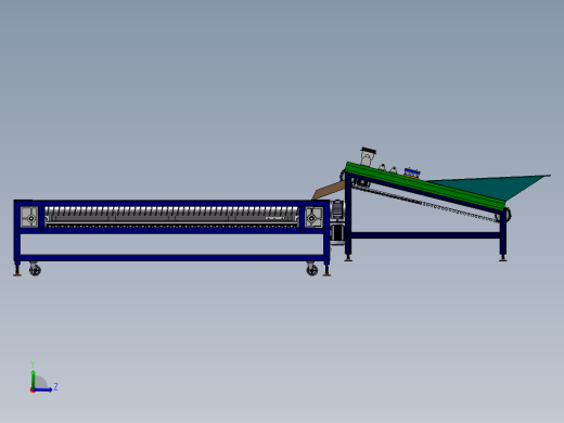 水果分级机（sw18可编辑+cad）左视缩略图