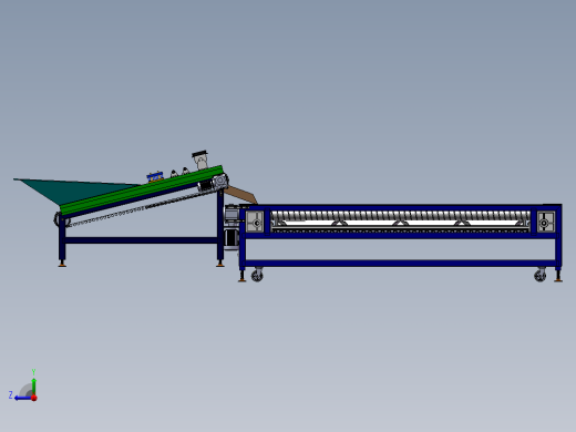水果分级机（sw18可编辑+cad）右视缩略图