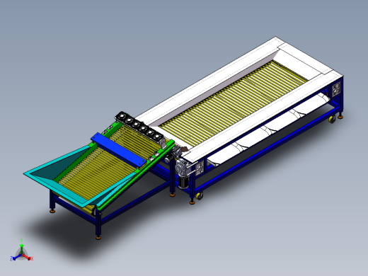 水果分级机（sw18可编辑+cad）正等轴测缩略图
