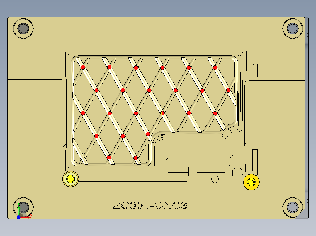 ZC001-笔记本CNC工装夹具三维模型CNC3-191217前视图