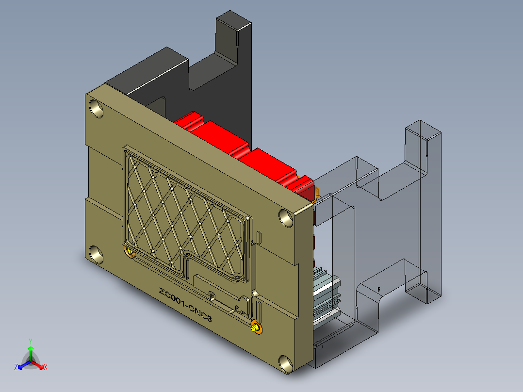 ZC001-笔记本CNC工装夹具三维模型CNC3-191217正等轴测图