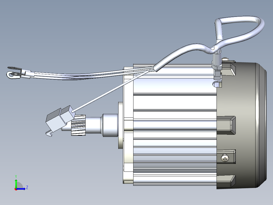 0.4KW无刷电机左视图