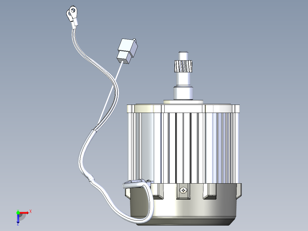 0.4KW无刷电机俯视图