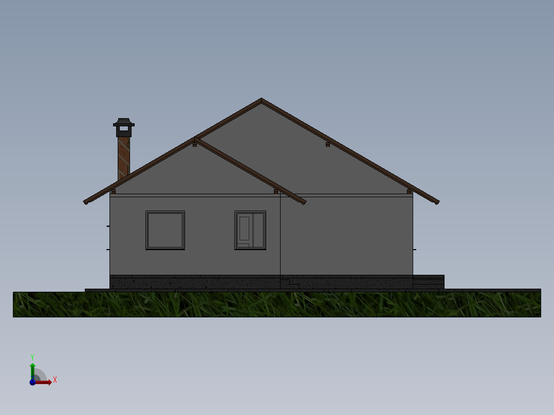 房子、建筑(130)前视图