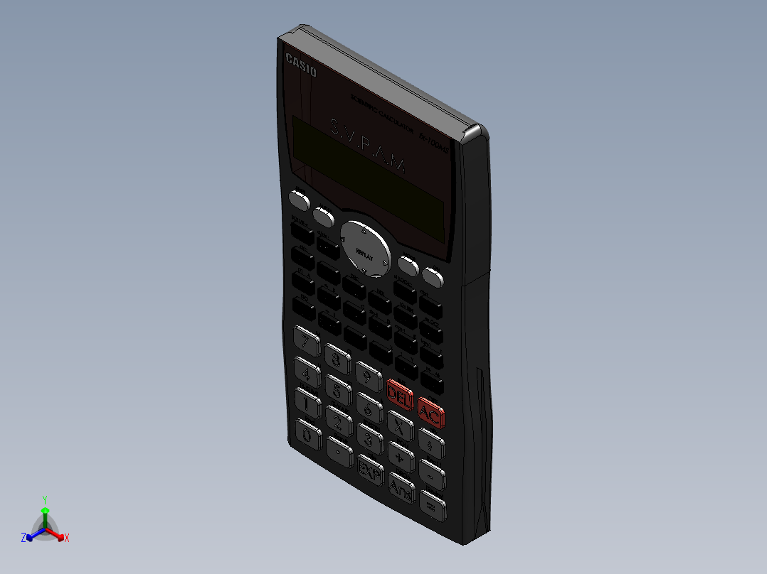 计算器(4)正等轴测图