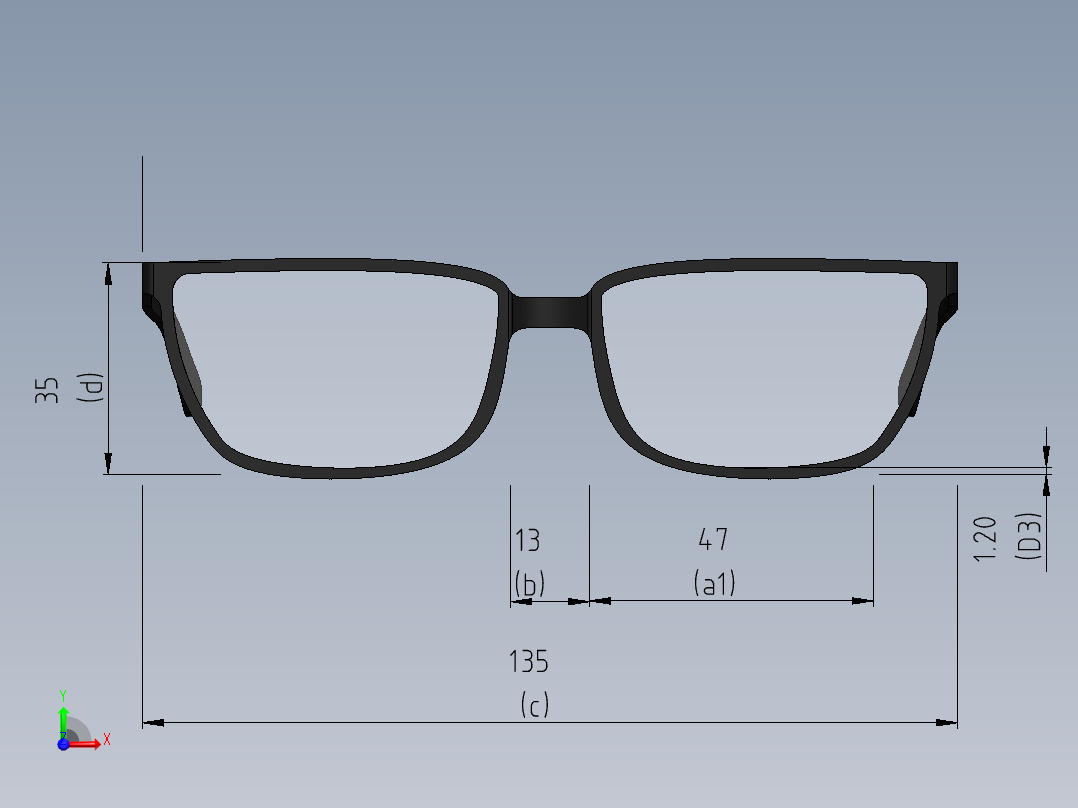 眼镜、墨镜(18)前视图