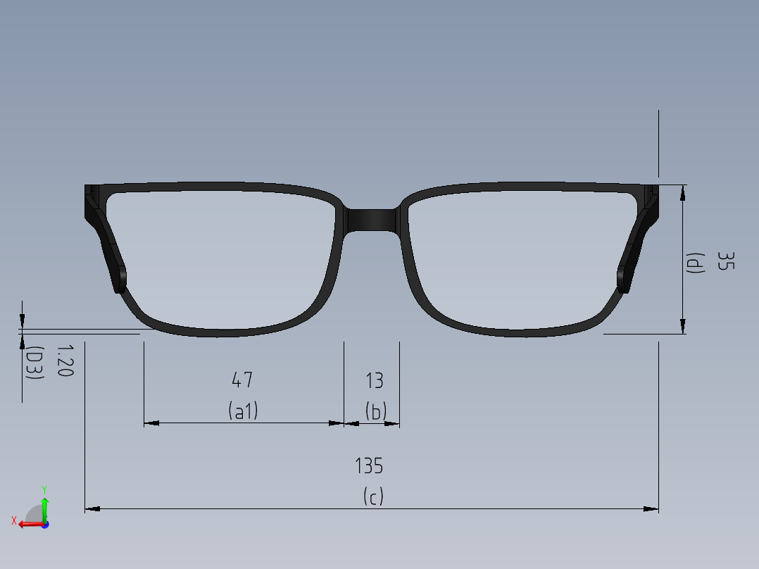 眼镜、墨镜(18)后视图