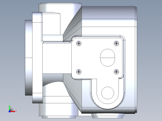 泵外壳前视缩略图