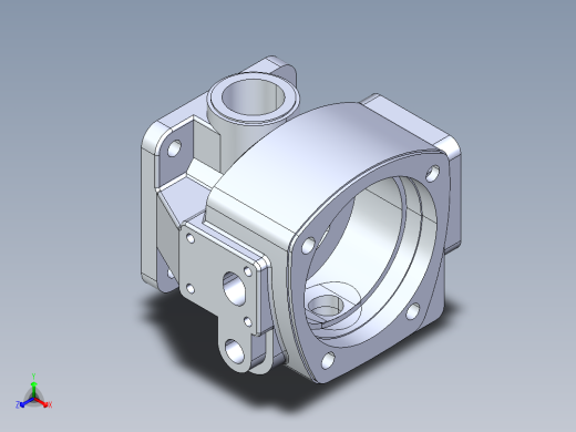 泵外壳正等轴测缩略图